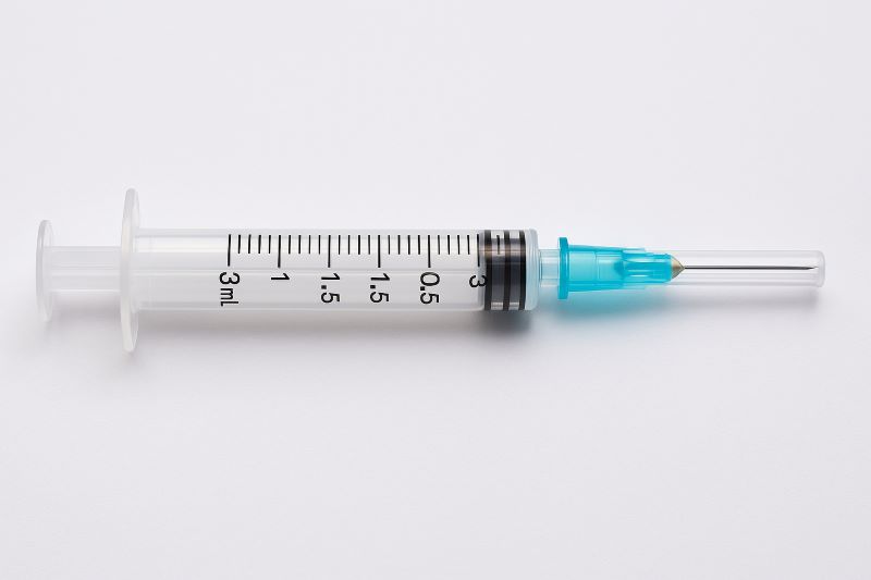 3 mL Luer Lock Syringe with 23G × 1″ Needle (Pack of 100)
